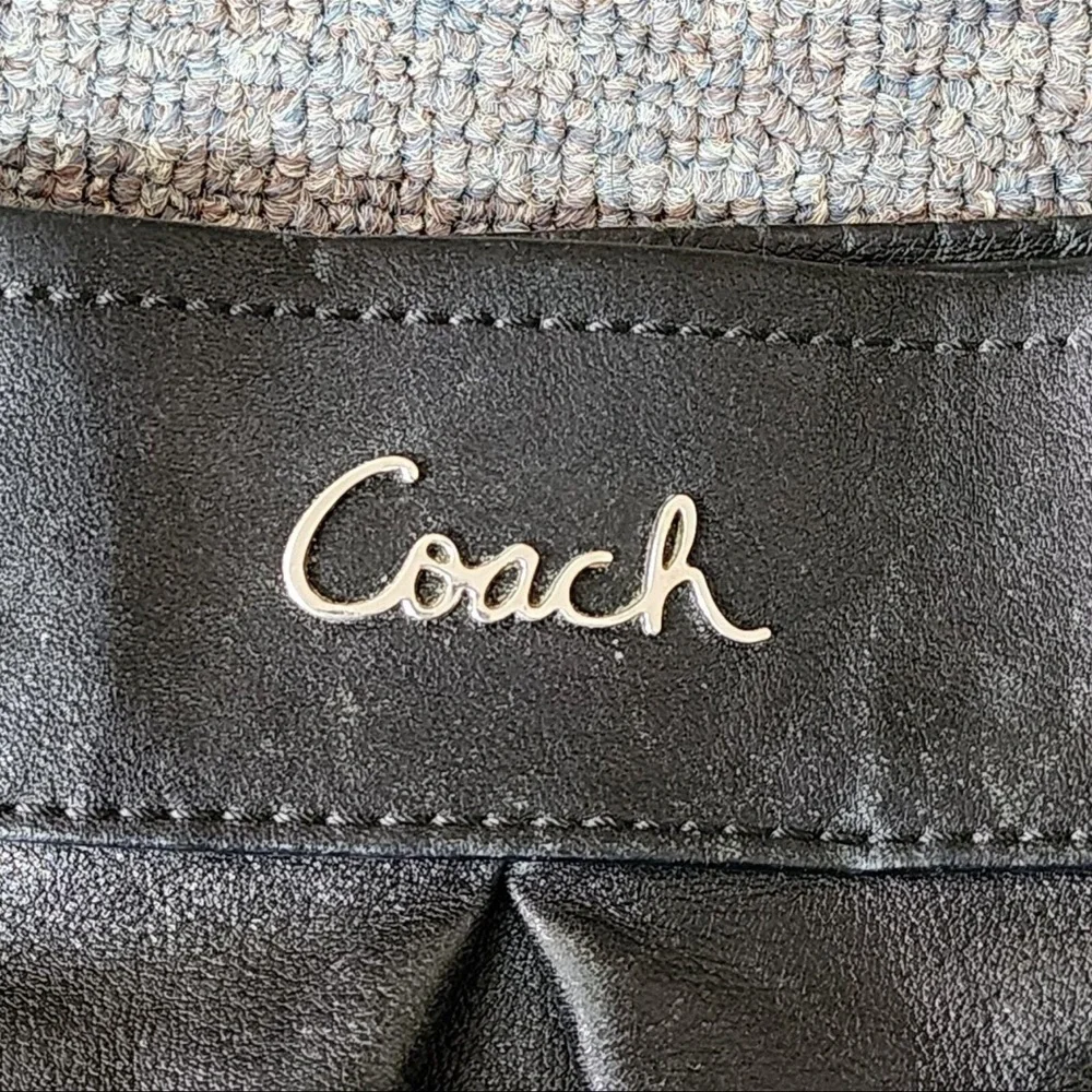 Coach Black Ashley Hippie Shoulder Bag with Crossbody Strap